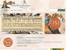 Tablet Screenshot of eleanorbrownboutique.com